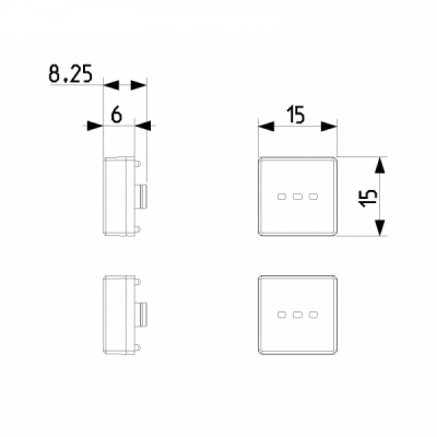 Vimar Eikon Exe Plate Flat lighTable